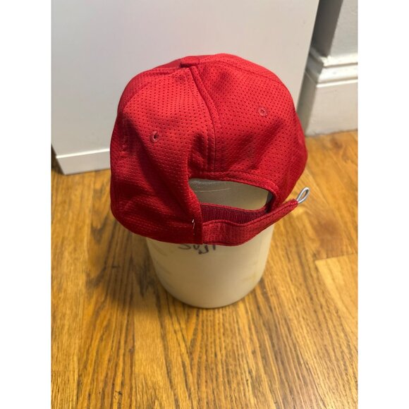 NetJets Red Mesh Baseball Cap Adjustable Strapback Unisex - Picture 4 of 5
